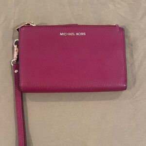 Michael Kors Magenta Wristlet